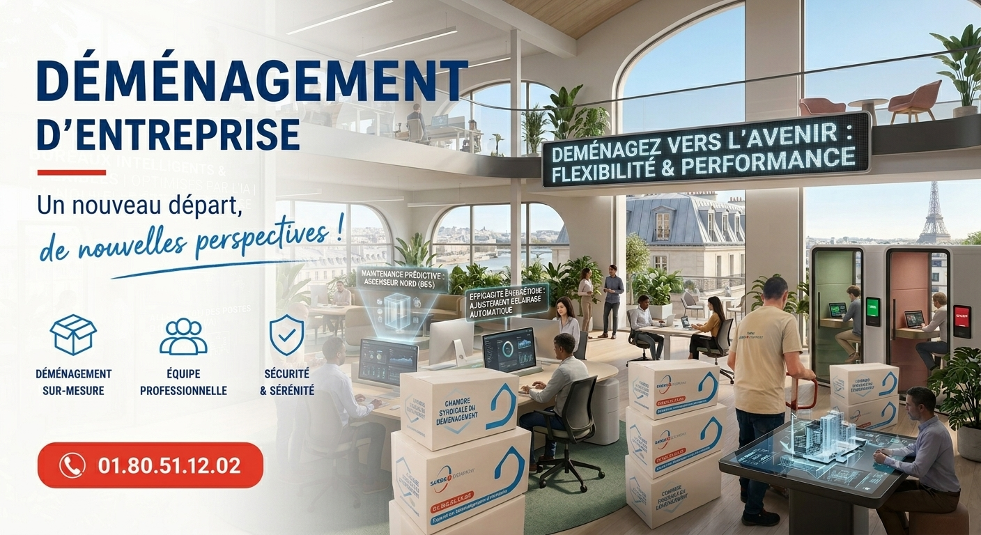 Déménagement d’entreprise en 2026 : le grand boom des bureaux flexibles pilotés par l’IA